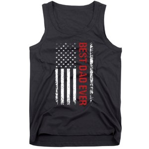 Best Dad Ever USA Flag Dad Gifts Tank Top