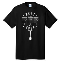 Best Dad Ever Guitar Dad Guitar Chord Tall T-Shirt