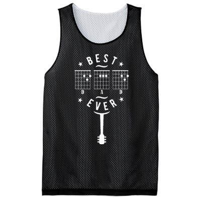 Best Dad Ever Guitar Dad Guitar Chord Mesh Reversible Basketball Jersey Tank