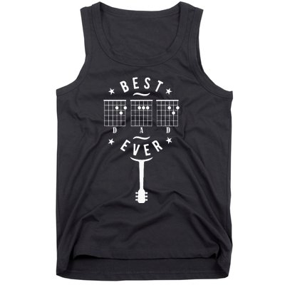 Best Dad Ever Guitar Dad Guitar Chord Tank Top