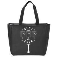 Best Dad Ever Guitar Dad Guitar Chord Zip Tote Bag