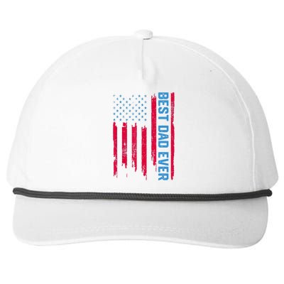 Best dad ever US american flag Father Gifts For Fathers Day Snapback Five-Panel Rope Hat