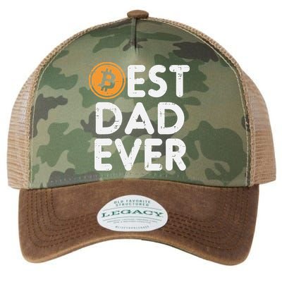 Best Dad Ever Bitcoin Crypto Cryptocurrency Daddy Papa Legacy Tie Dye Trucker Hat