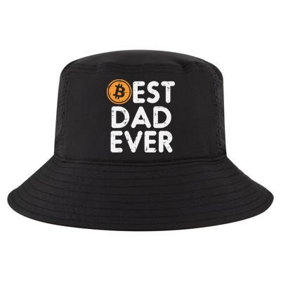 Best Dad Ever Bitcoin Crypto Cryptocurrency Daddy Papa Cool Comfort Performance Bucket Hat