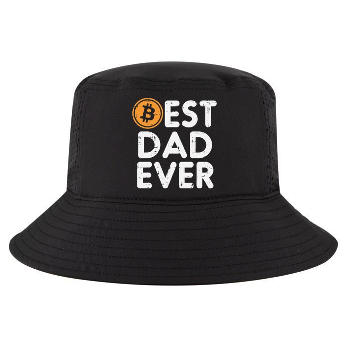 Best Dad Ever Bitcoin Crypto Cryptocurrency Daddy Papa Cool Comfort Performance Bucket Hat