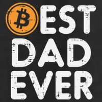 Best Dad Ever Bitcoin Crypto Cryptocurrency Daddy Papa Cool Comfort Performance Bucket Hat