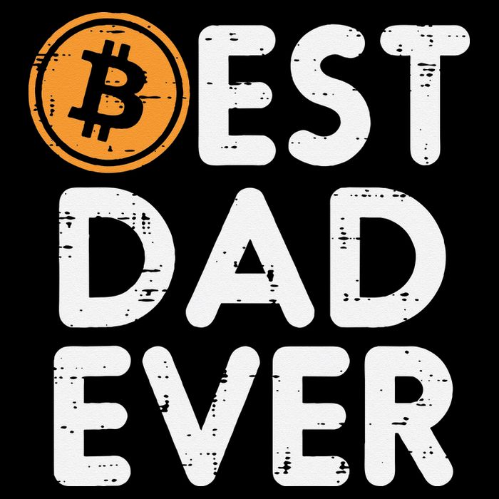 Best Dad Ever Bitcoin Crypto Cryptocurrency Daddy Papa Cooling Performance Crew T-Shirt