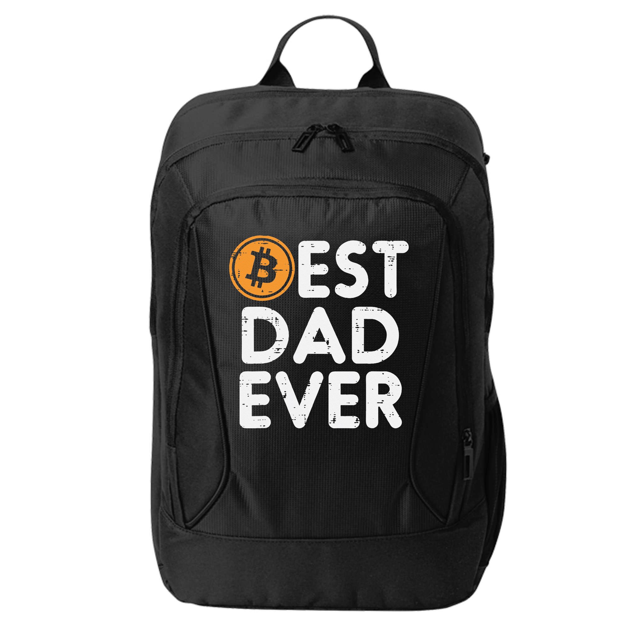 Best Dad Ever Bitcoin Crypto Cryptocurrency Daddy Papa City Backpack