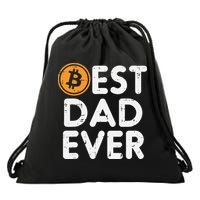 Best Dad Ever Bitcoin Crypto Cryptocurrency Daddy Papa Drawstring Bag