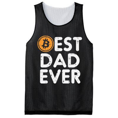 Best Dad Ever Bitcoin Crypto Cryptocurrency Daddy Papa Mesh Reversible Basketball Jersey Tank