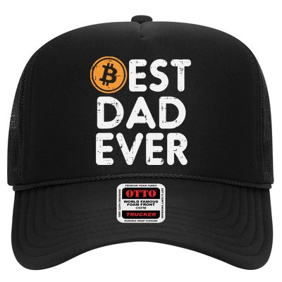 Best Dad Ever Bitcoin Crypto Cryptocurrency Daddy Papa Trucker Hat