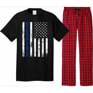 Best Daughterinlaw Ever Retro American Flag Son Gift Pajama Set