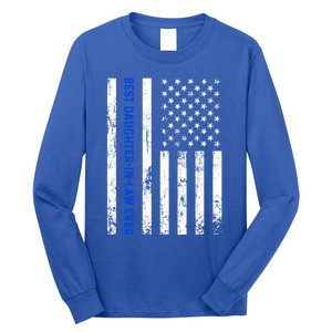 Best Daughterinlaw Ever Retro American Flag Son Gift Long Sleeve Shirt