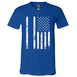 Best Daughterinlaw Ever Retro American Flag Son Gift V-Neck T-Shirt