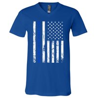 Best Daughterinlaw Ever Retro American Flag Son Gift V-Neck T-Shirt