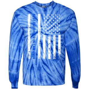 Best Daughterinlaw Ever Retro American Flag Son Gift Tie-Dye Long Sleeve Shirt