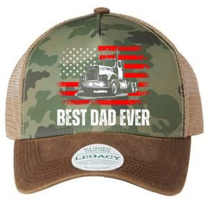 Best Dad Ever Flag Truck Dad Trucker Dad Best Trucking Dad Legacy Tie Dye Trucker Hat