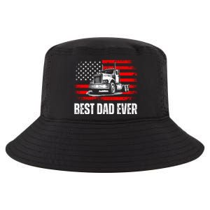 Best Dad Ever Flag Truck Dad Trucker Dad Best Trucking Dad Cool Comfort Performance Bucket Hat