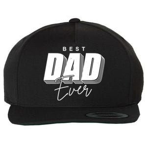 Best Dad Ever Retro Gift Wool Snapback Cap