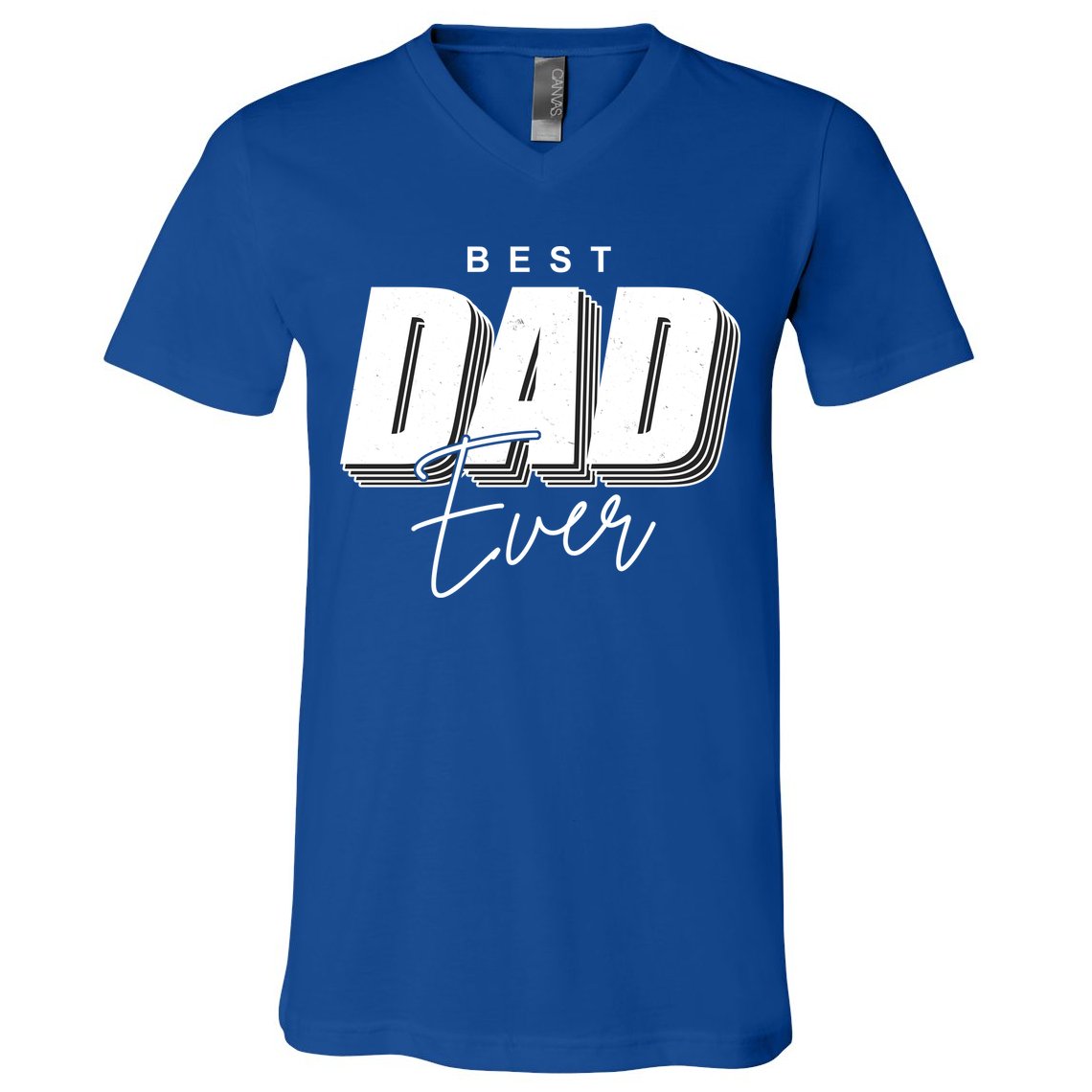 Best Dad Ever Retro Gift V-Neck T-Shirt