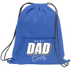 Best Dad Ever Retro Gift Sweatshirt Cinch Pack Bag