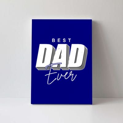 Best Dad Ever Retro Gift Canvas