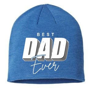 Best Dad Ever Retro Gift Sustainable Beanie