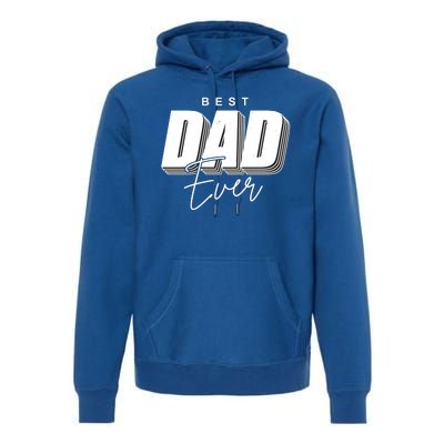 Best Dad Ever Retro Gift Premium Hoodie