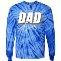 Best Dad Ever Retro Gift Tie-Dye Long Sleeve Shirt