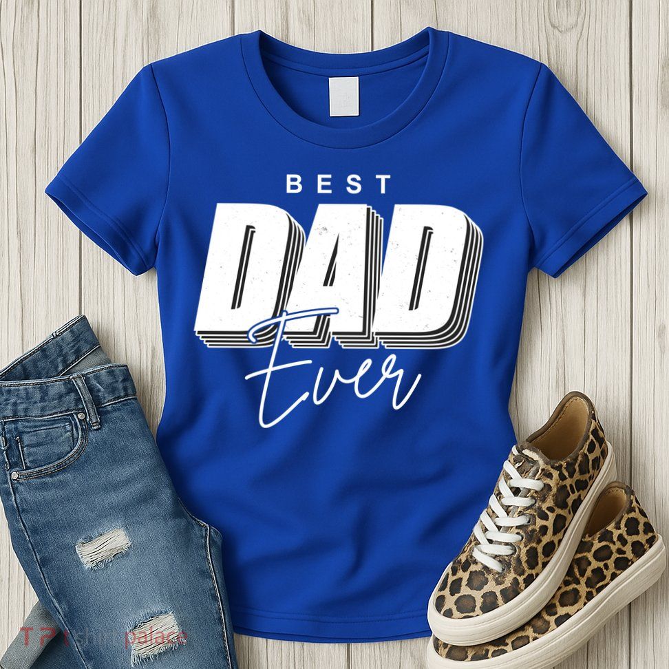 Best Dad Ever Retro Gift Womens T-Shirt
