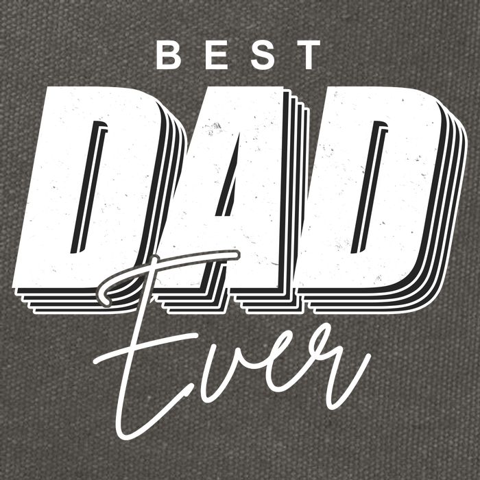 Best Dad Ever Retro Gift Cotton Canvas Backpack