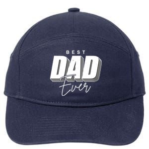 Best Dad Ever Retro Gift 7-Panel Snapback Hat