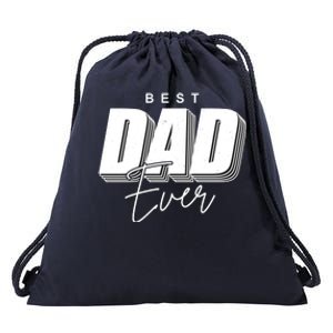 Best Dad Ever Retro Gift Drawstring Bag