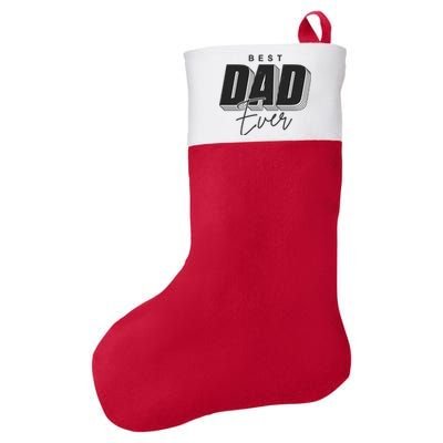 Best Dad Ever Retro Gift Felt Holiday Christmas Stocking