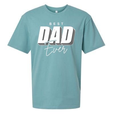 Best Dad Ever Retro Gift Sueded Cloud Jersey T-Shirt