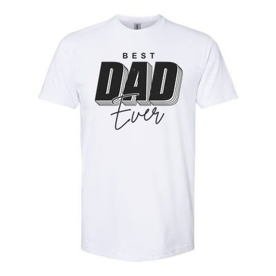 Best Dad Ever Retro Gift Softstyle® CVC T-Shirt