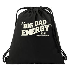 Big Dad Energy Tim Walz Waltz 2024 Drawstring Bag