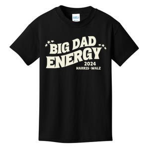 Big Dad Energy Tim Walz Waltz 2024 Kids T-Shirt