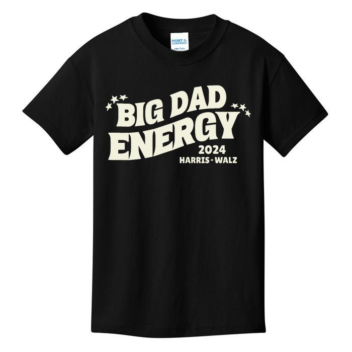 Big Dad Energy Tim Walz Waltz 2024 Kids T-Shirt