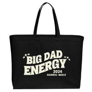 Big Dad Energy Tim Walz Waltz 2024 Cotton Canvas Jumbo Tote