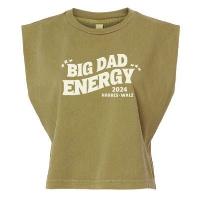 Big Dad Energy Tim Walz Waltz 2024 Garment-Dyed Women's Muscle Tee