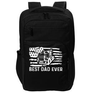 Best Dad Ever Flag Truck Dad Trucker Dad Best Trucking Dad Impact Tech Backpack