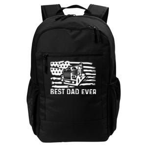 Best Dad Ever Flag Truck Dad Trucker Dad Best Trucking Dad Daily Commute Backpack