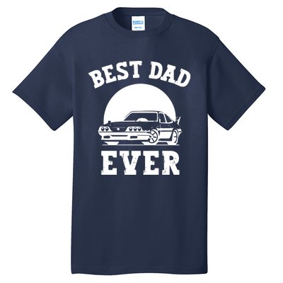 Best Dad Ever Car Lover Father Tall T-Shirt