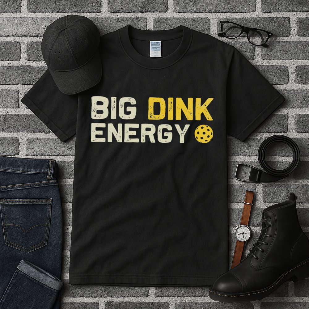 Big Dink Energy Pickleball Funny Dinking Pickle Ball Lover Tall T-Shirt