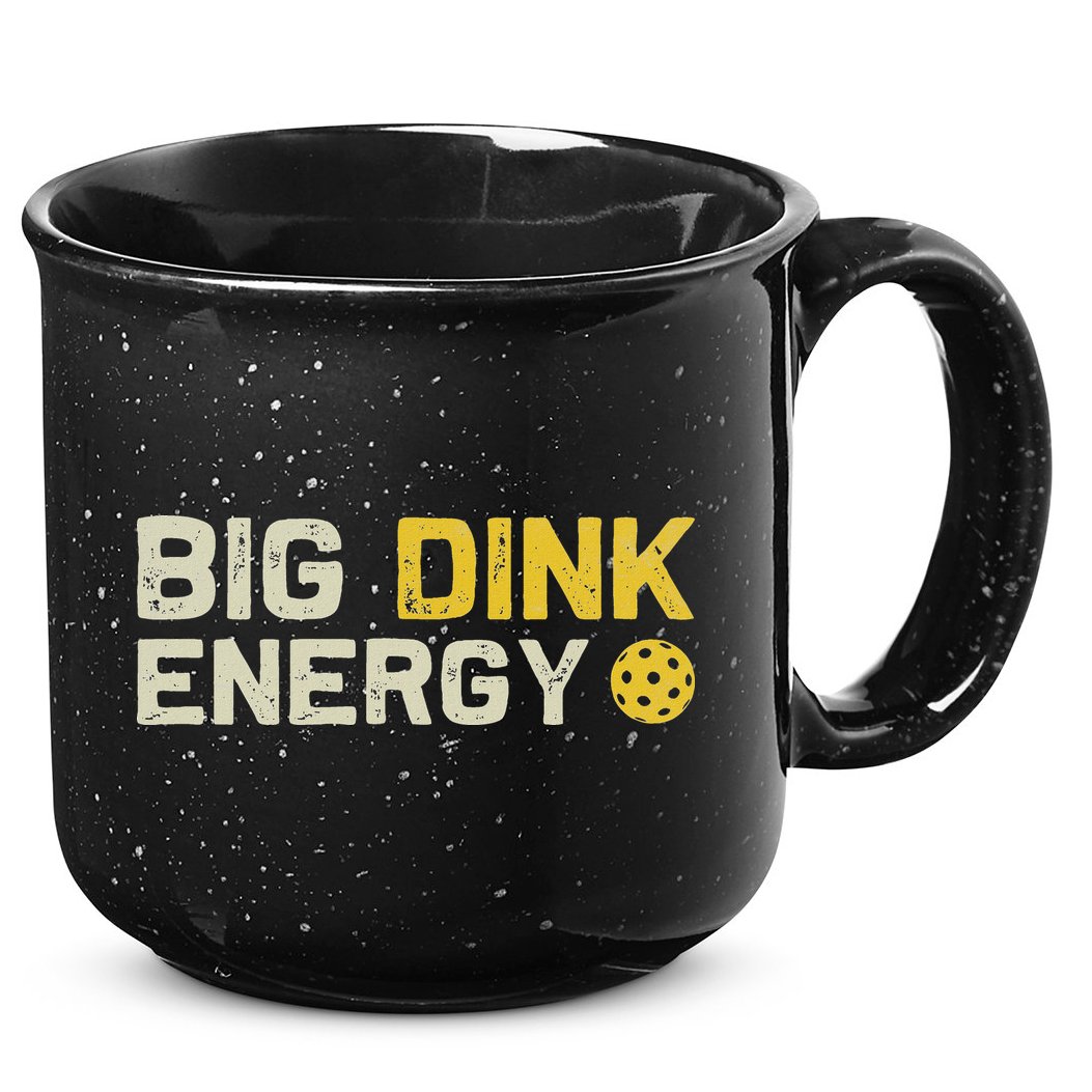 Big Dink Energy Pickleball Funny Dinking Pickle Ball Lover 15oz Campfire Ceramic Mug