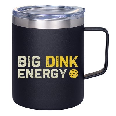 Big Dink Energy Pickleball Funny Dinking Pickle Ball Lover 12oz Stainless Steel Coffee Mug