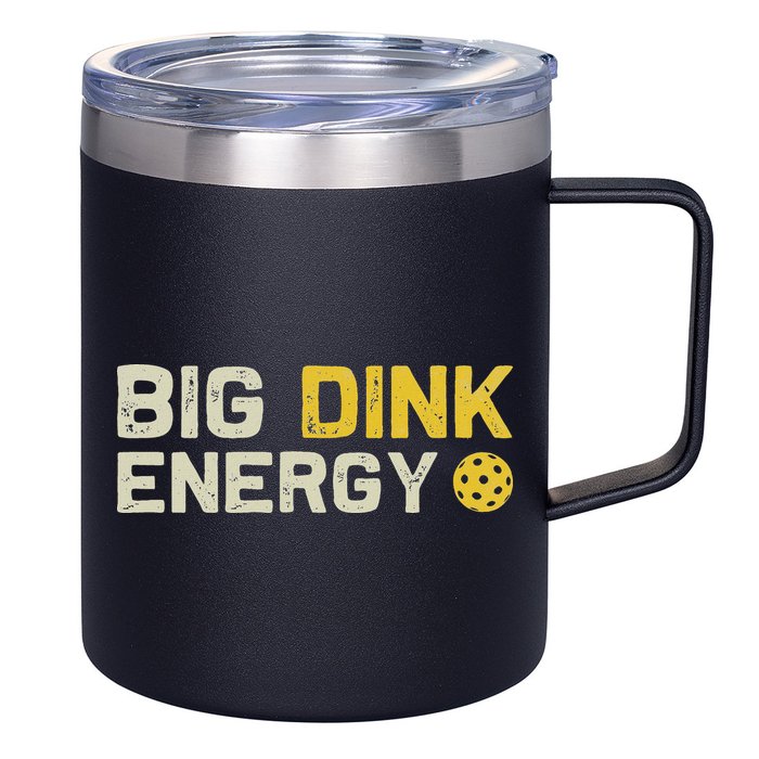 Big Dink Energy Pickleball Funny Dinking Pickle Ball Lover 12oz Stainless Steel Coffee Mug