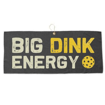 Big Dink Energy Pickleball Funny Dinking Pickle Ball Lover Large Microfiber Waffle Golf Towel
