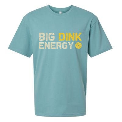 Big Dink Energy Pickleball Funny Dinking Pickle Ball Lover Sueded Cloud Jersey T-Shirt